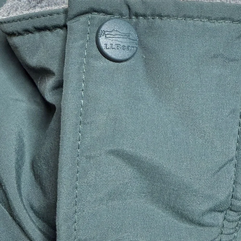 L.L. Bean Men’s Jacket Size L Green Coat Parka Polartec Hooded Thinsulate